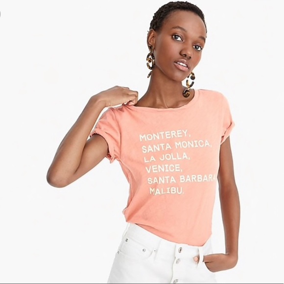 J Crew California Coast Graphic Tee - Picture 1 of 9